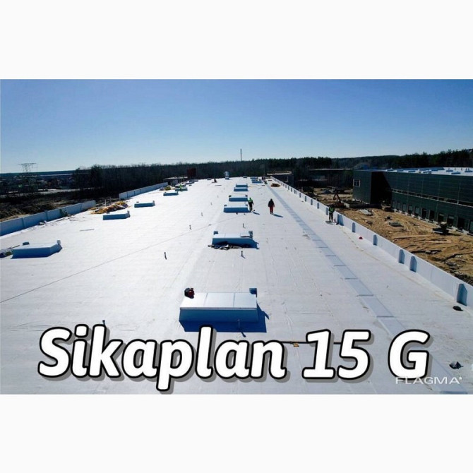 Покрівельна ПВХ мембрана Sikaplan G-12, G-15, G-18, G-20 армована багатошарова Вишнёвое - изображение 7