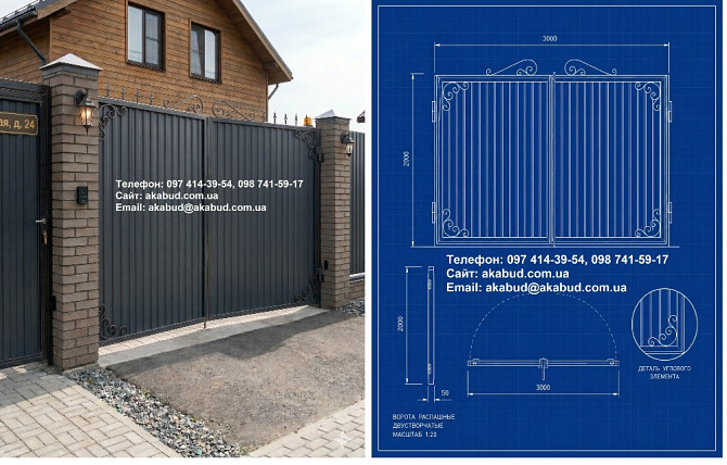 Металоконструкції Кривий Ріг — Ворота, Навіси, МАФи Кривий Ріг - зображення 1