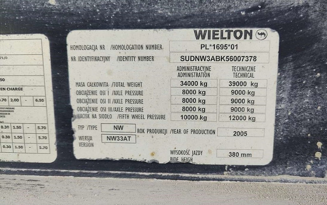 Самоскид напівпричіп Wielton 34м3 Свіжий зерновоз Львов - изображение 7