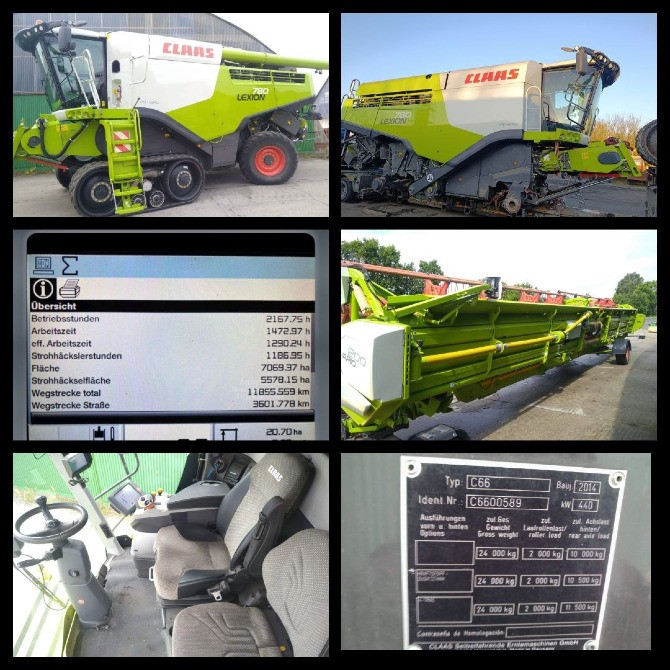 Уже в Україні!!!! Комбайн Claas Lexion 780TT 2014року виг. потужн. 600к.с. напрацюв. 2100\1400м.г Вінниця - зображення 7