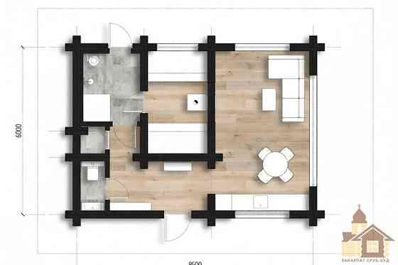 Дерев'яний будинок зі зрубу – Смерековий затишок Одесса