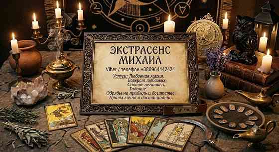 Сильный экстрасенс и таролог в Днепре: любовная магия, снятие порчи, помощь в сложной ситуации. Дніпро