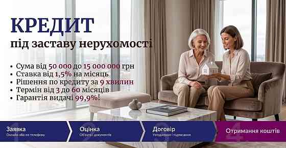 Гроші під заставу квартири або будинку — від 50 000 грн. Київ