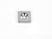 Магніт під потай 12x12x3mm 7/3 х 1 отвір Днепр (Днепропетровск) - изображение 1