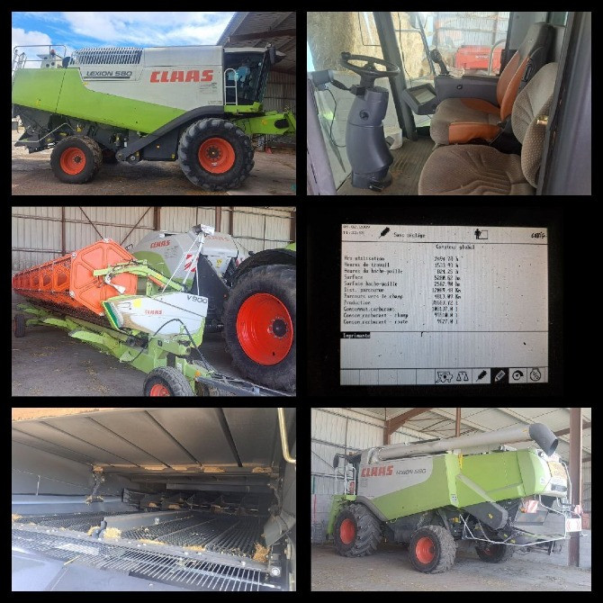 Комбайн Claas Lexion 580 2008 рік Жниварка 9 м Vario з ріпаком, Винница - изображение 1