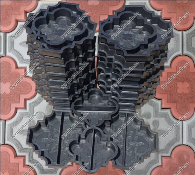 Форми для тротуарної плитки Краківський Конюшина половинки Дніпро - зображення 5