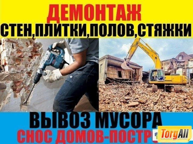 Демонтаж, земляные, спил, уборка, вывоз мусора, подъем материала, высотные работы Одесса Одеса - зображення 3