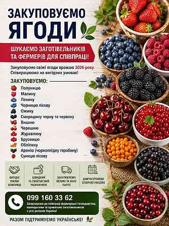 Закуповуємо ягоди Вінниця