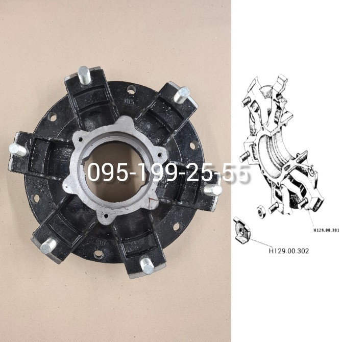Маточина (корпус маточини) ПРТ-10 Н129.00.301. Маточина колеса 1ПТС-9 887А-3103021-8 Дніпро - зображення 1