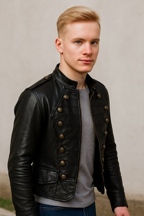 Куртка байкерская мужская XXL натуральная кожа новая с бирками Київ - зображення 4