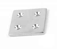 Магніт 40x40x4 mm -7/3.5 mm x 4 потай Кропивницкий (Кировоград)