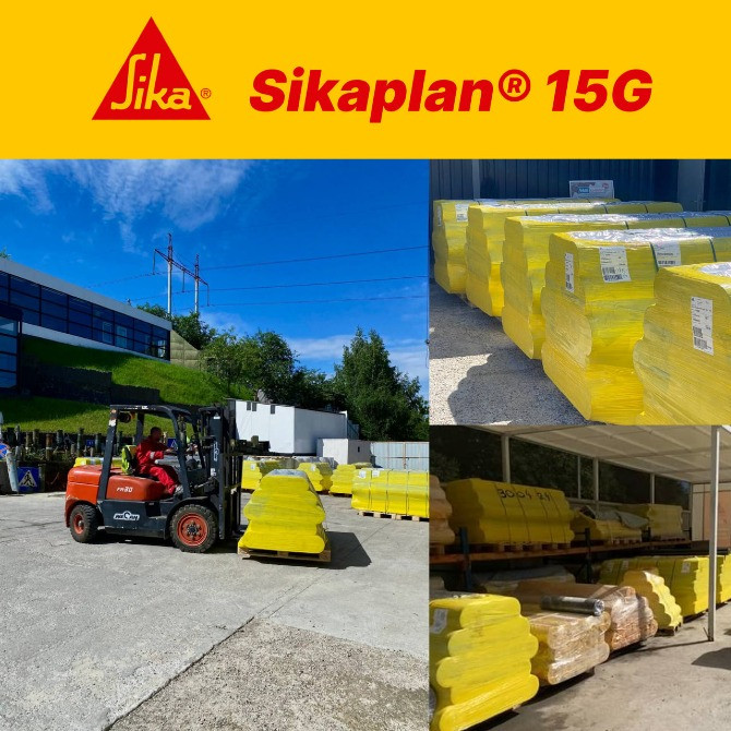 Покрівельна ПВХ мембрана Sikaplan G-12, G-15, G-18, G-20 армована багатошарова Вишнёвое - изображение 1