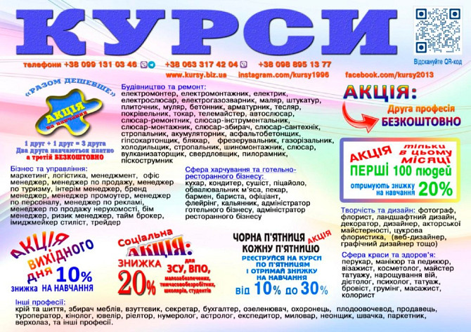 Курси зварник, слюсар, токар, автослюсар, охоронець Ужгород - зображення 1