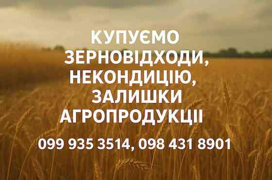 Купуємо некондиційне зерно та агровідходи по всій Україні Чернигов