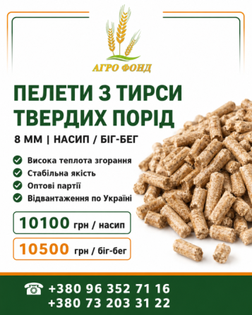 Паливні пелети з тирси 8 мм | Україна Львов - изображение 1