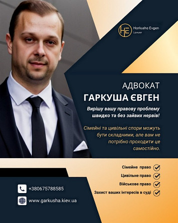 Адвокатські послуги у Києві. Киев - изображение 1