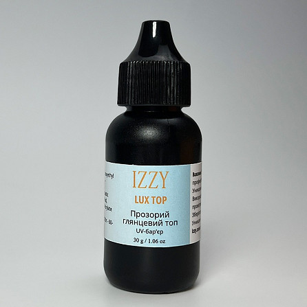Мега-Об'єм 30г! Топ Izzy Lux Top з УФ-захистом та Дзеркальним Блиском Киев - изображение 1