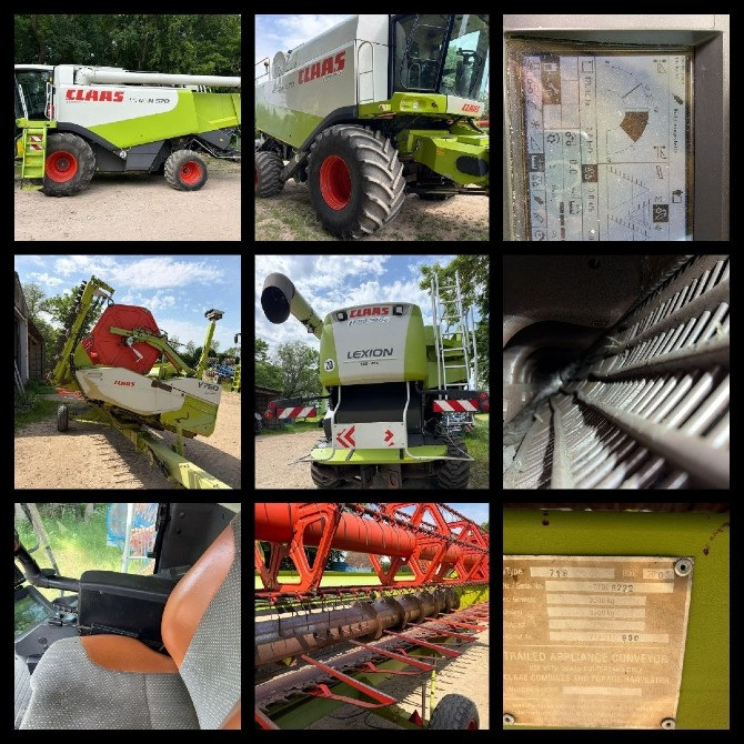 комбайн ClaasLexion 570 2005 вип. . Двигун 431k.с. напрацювання 3225\ 2446мотогод. Вінниця - зображення 1