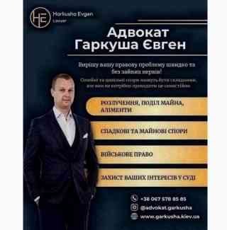 Юридична допомога у сімейних, цивільних та військових справах. Київ