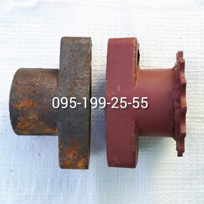 Напівмуфта з зірочкою ПРТ 10.02.520. Напівмуфта ПРТ 10.02.312. Вал передній ПРТ-7, ПРТ-10 Дніпро - зображення 3