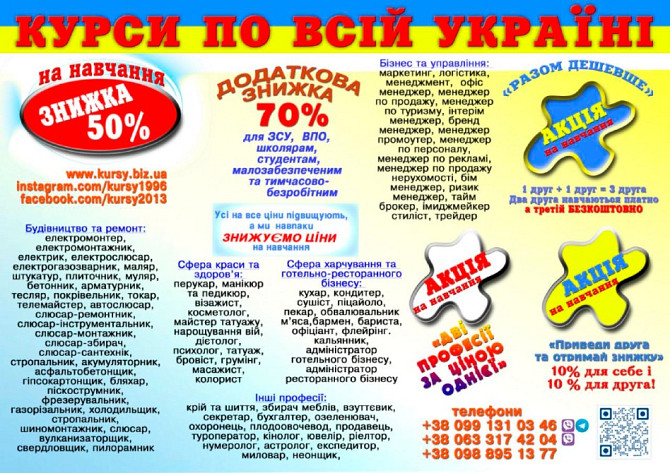 Хочеш швидко здобути нову професію або підвищити кваліфікацію за найнижчою ціною в Україні? Ровно - изображение 1
