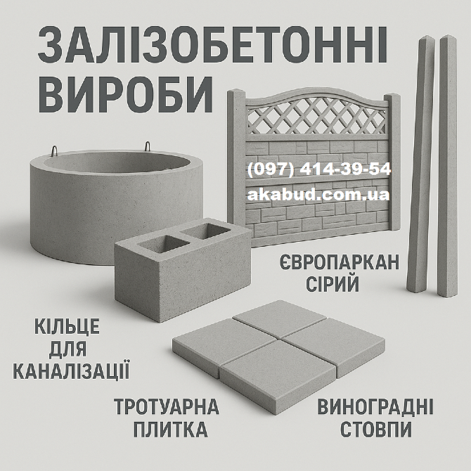 Залізобетонні вироби та благоустрій від виробника Кривой Рог - изображение 9