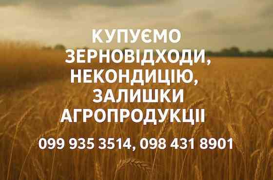 Купуємо зерновідходи та некондицію по Україні. Працюємо з посередниками Кропивницький