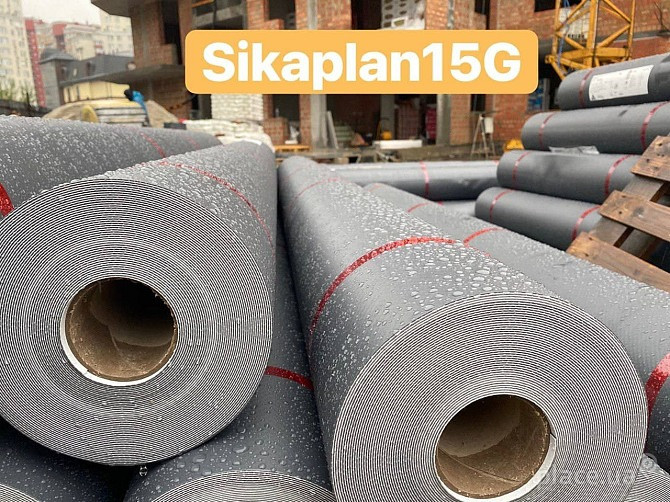 Покрівельна ПВХ мембрана Sikaplan G-12, G-15, G-18, G-20 армована багатошарова Вишнёвое - изображение 3