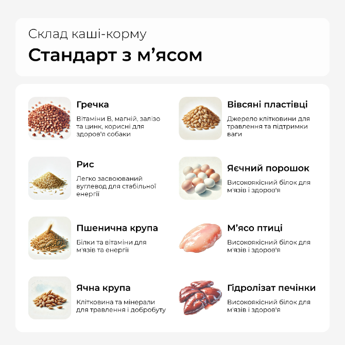Екструдований корм - каша для собак "Стандарт з мясом" Днепр (Днепропетровск) - изображение 2