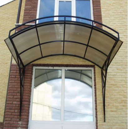 Навес над входом, навес над машиной, навес над двором - любые размеры и конструкция, с установкой Київ - зображення 2