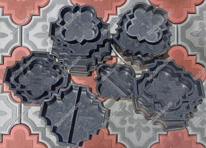 Форми для тротуарної плитки Краківський Конюшина половинки Дніпро - зображення 6