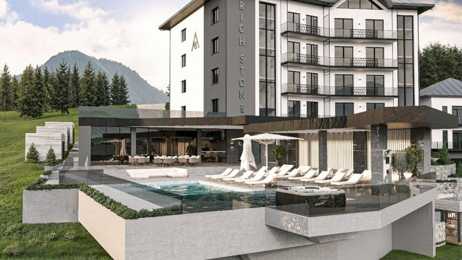 Апартаменти площею 33, 1 м² у готельному комплексі Rich Stone Apart Hotel Яремче - зображення 12