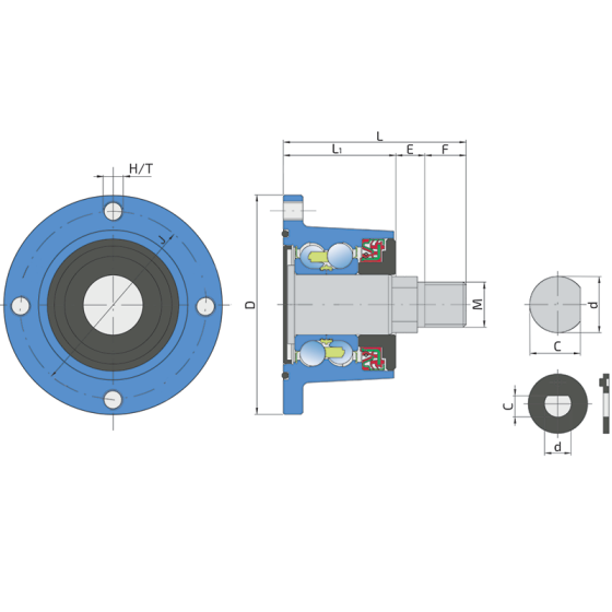 Ступиця IL40-98/4T-M22 FKL, KM040110, F06160015, m11308, m19008, 910974 Дніпро