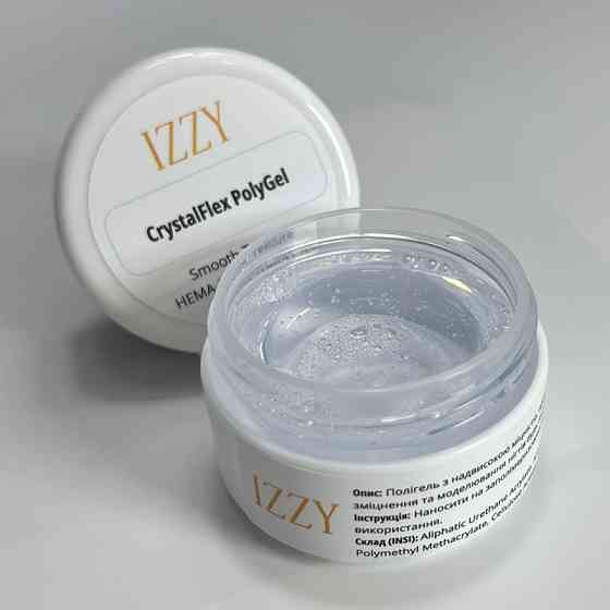 Універсальний Прозорий Полігель Izzy Crysyalflex Polygel Clear 20г Киев