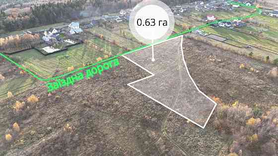 Земельна ділянка у Делятині площею 0.63 га. Делятин