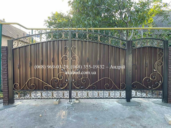 Заборы кованые, сварные, из профлиста. Навес. Ворота. Кривой Рог - изображение 7